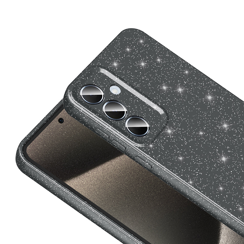 Galaxy S24 Plus Kılıf Kamera Korumalı Simli Lüks Zore Koton Kapak Beyaz