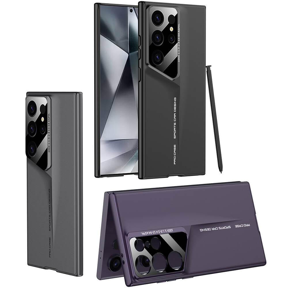 Galaxy S24 Ultra Kılıf Ultra İnce Kamera Korumalı Sert Rubber Zore Procase Kapak Mor