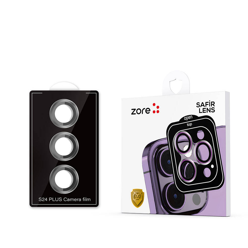 Galaxy S24 Zore Kamera Lens Koruyucu Cam Filmi Titanyum