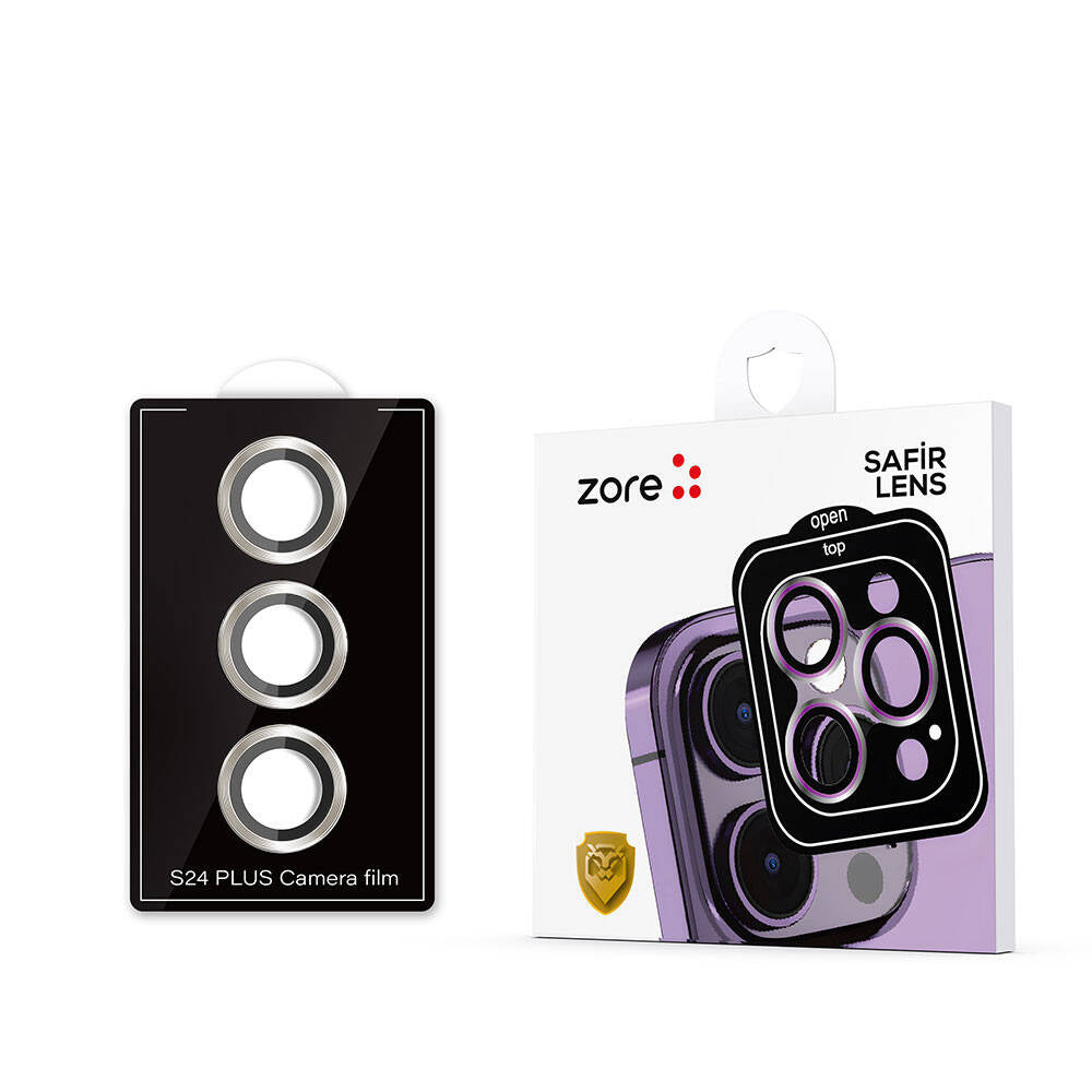 Galaxy S24 Zore Kamera Lens Koruyucu Cam Filmi Titanyum