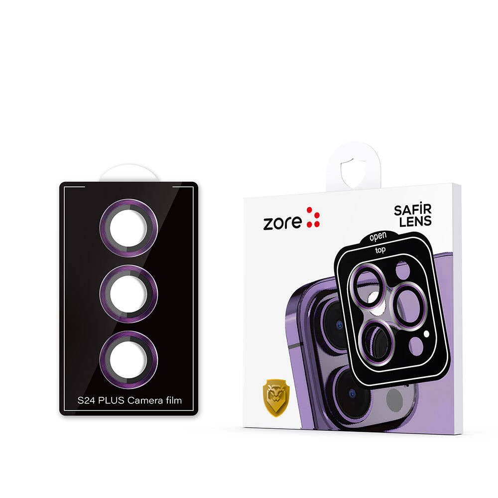 Galaxy S24 Zore Kamera Lens Koruyucu Cam Filmi Titanyum