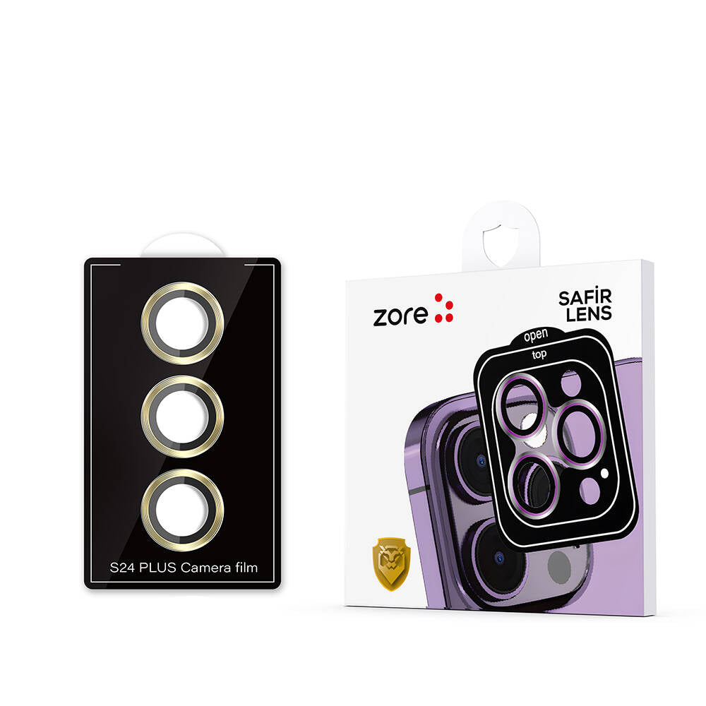 Galaxy S24 Zore Kamera Lens Koruyucu Cam Filmi Titanyum
