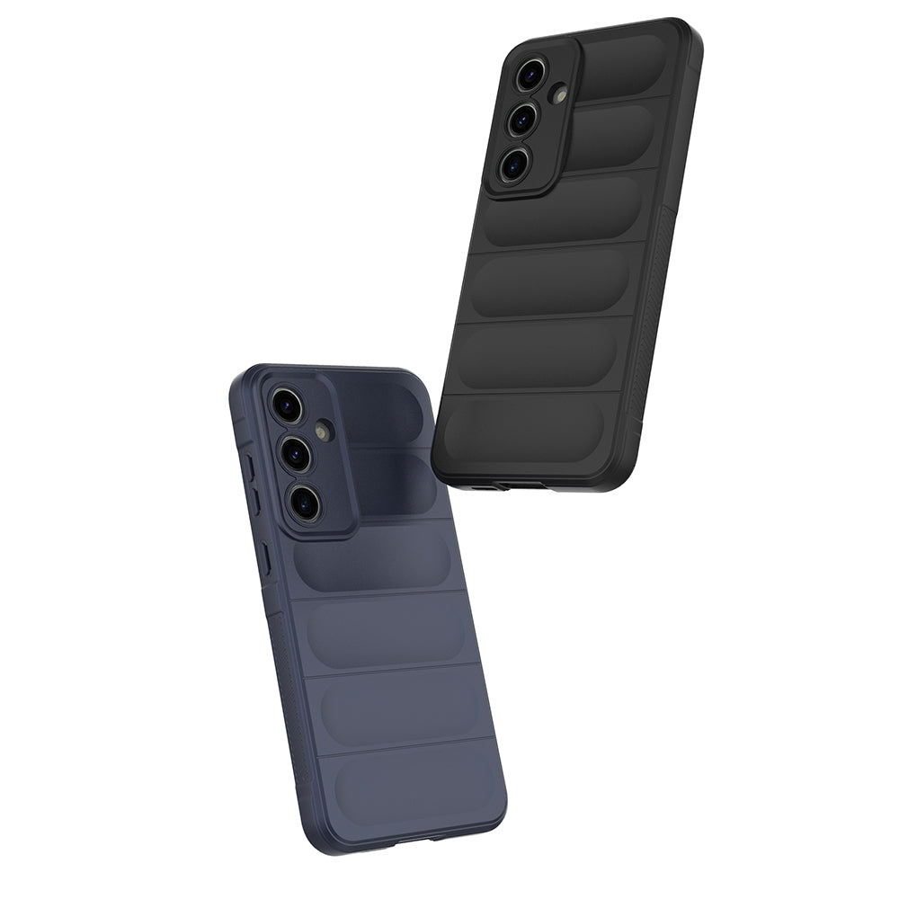 Galaxy S25 FE Kılıf Esnek TPU Oyuklu Arka Yüzey Tasarımlı Zore Etnik Silikon Kapak Siyah
