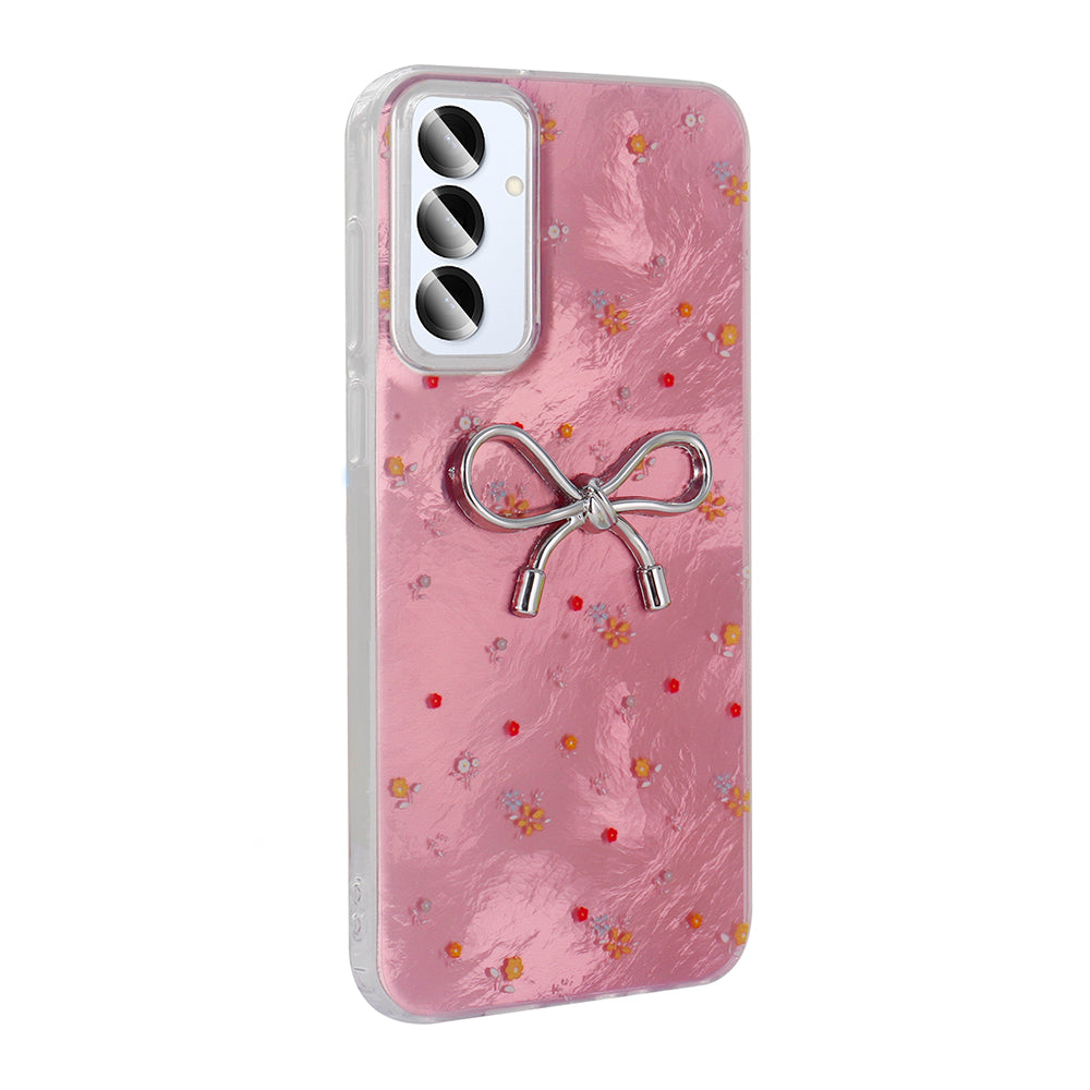 Galaxy S25 Kılıf Kamera Korumalı Figürlü Zore Ponti Silikon Kapak Açık Pembe