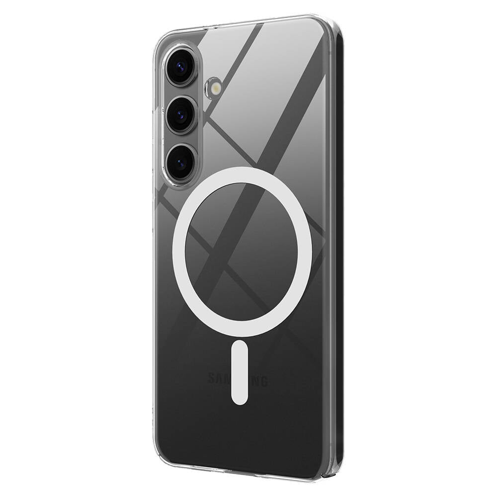 Galaxy S25 Kılıf Kamera Korumalı Magsafe Sert PC Zore Porto Kapak Şeffaf