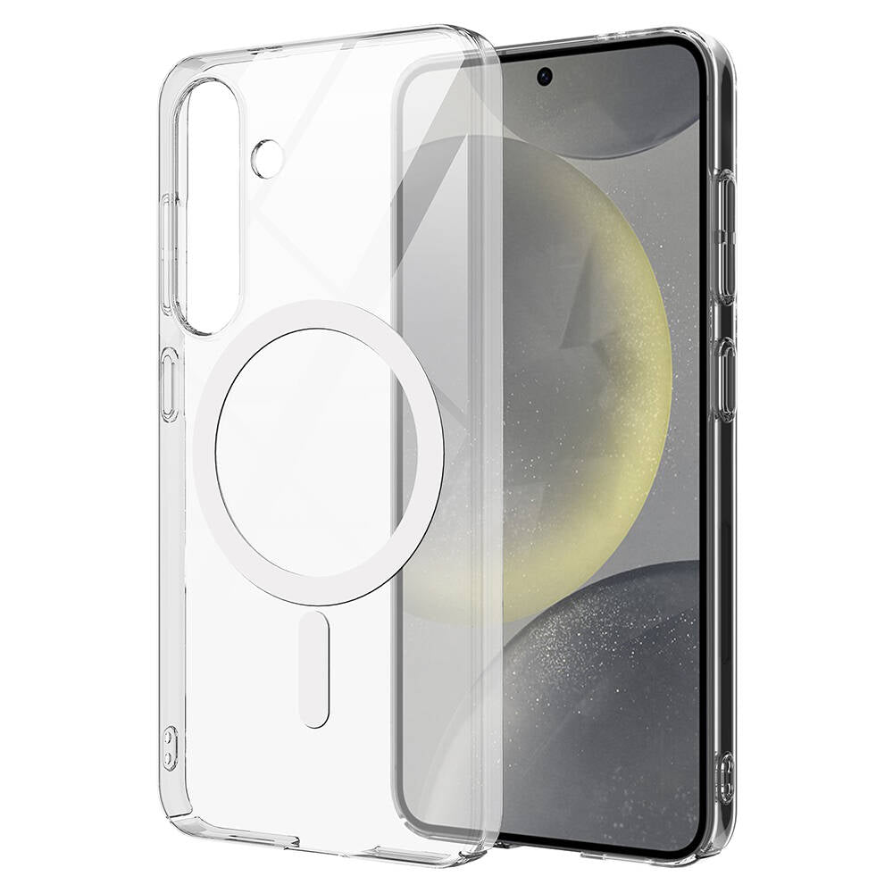 Galaxy S25 Plus Kılıf Kamera Korumalı Magsafe Sert PC Zore Porto Kapak Şeffaf