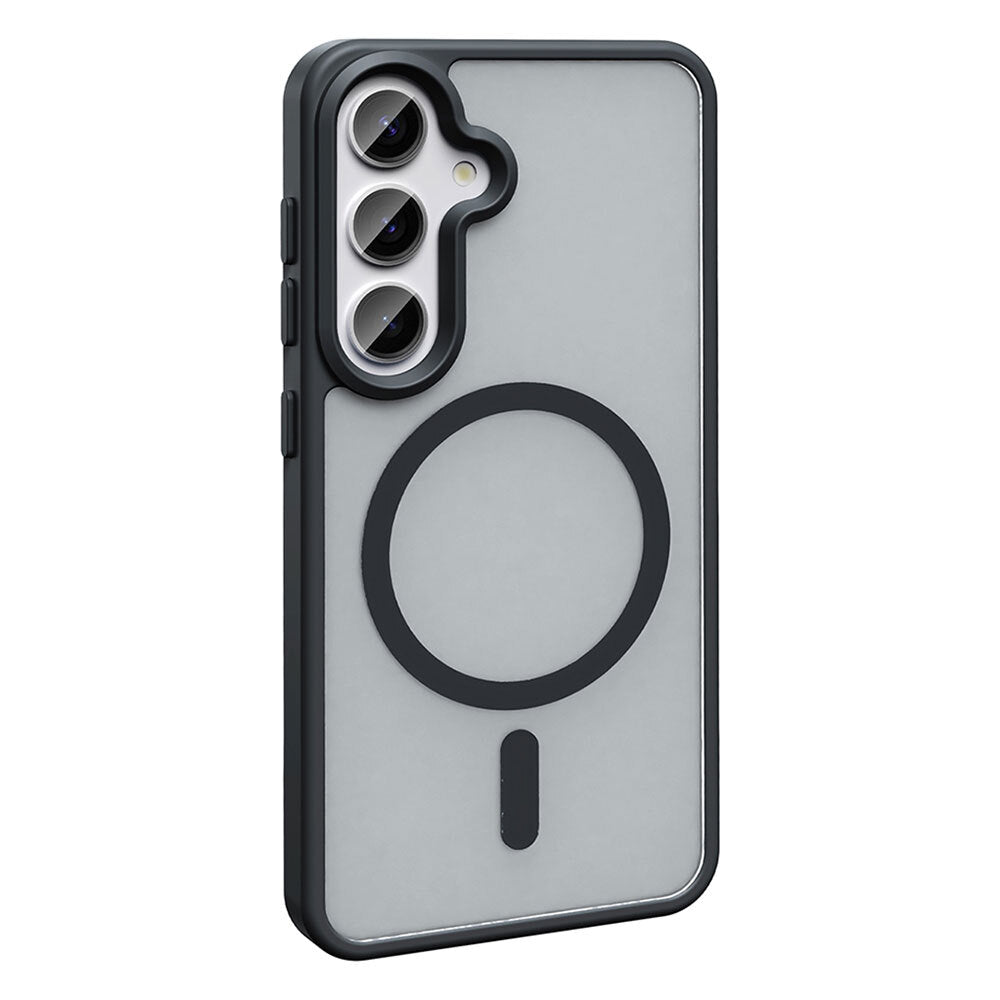 Galaxy S25 Plus Kılıf Magsafe Şarj Özellikli Mat Arka Yüzey Zore Sio Kapak Gri