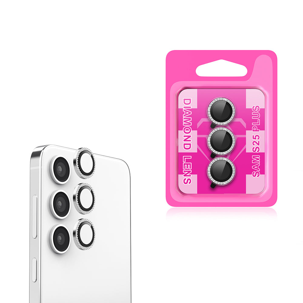 Galaxy S25 Plus Zore CL-06 Kamera Lens Koruyucu Gümüş