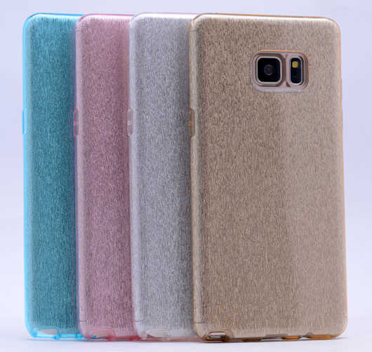 Galaxy S6 Edge Kılıf Zore Shining Silikon Mavi