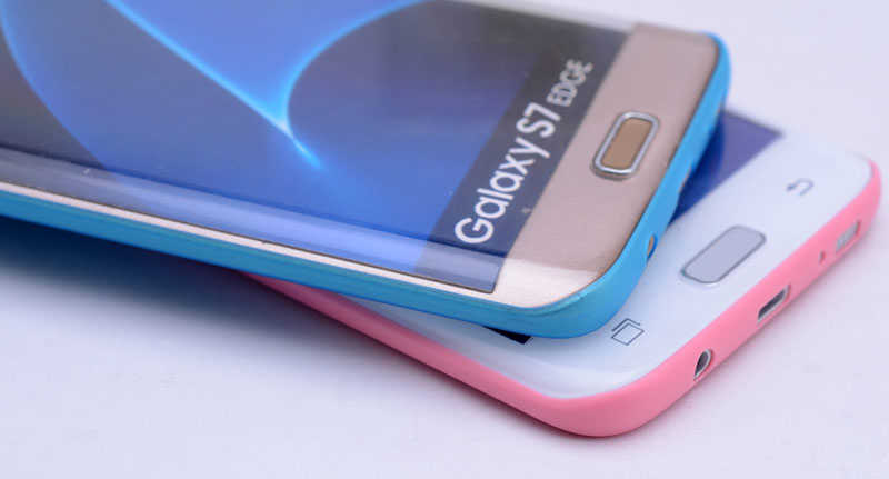 Galaxy S7 Edge Kılıf Zore 1.Kalite PP Silikon Kırmızı