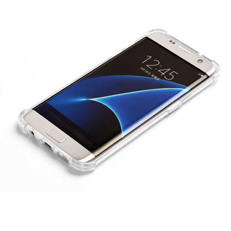 Galaxy S7 Edge Kılıf Zore Nitro Anti Shock Silikon Renksiz