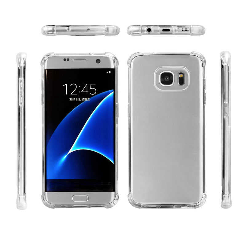 Galaxy S7 Edge Kılıf Zore Nitro Anti Shock Silikon Renksiz