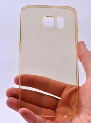 Galaxy S7 Edge Kılıf Zore İmax Silikon Kılıf Füme