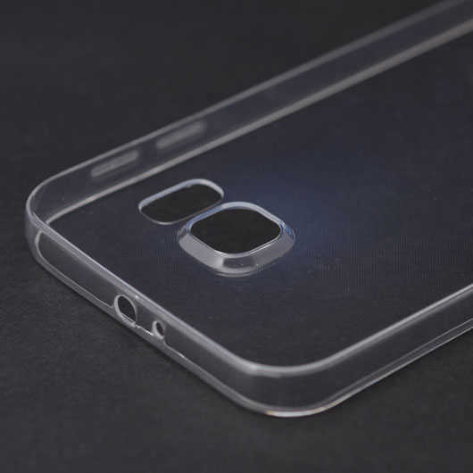 Galaxy S7 Edge Kılıf Zore İmax Silikon Kılıf Füme