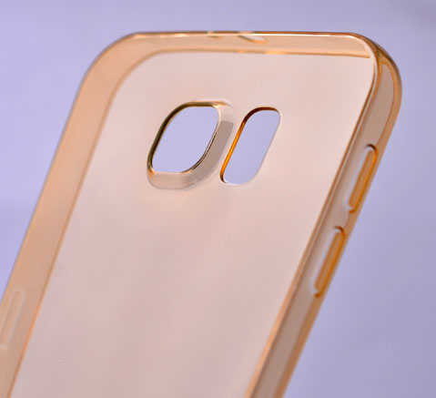 Galaxy S7 Edge Kılıf Zore İmax Silikon Kılıf Füme
