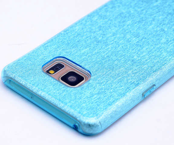 Galaxy S7 Edge Kılıf Zore Shining Silikon Mavi