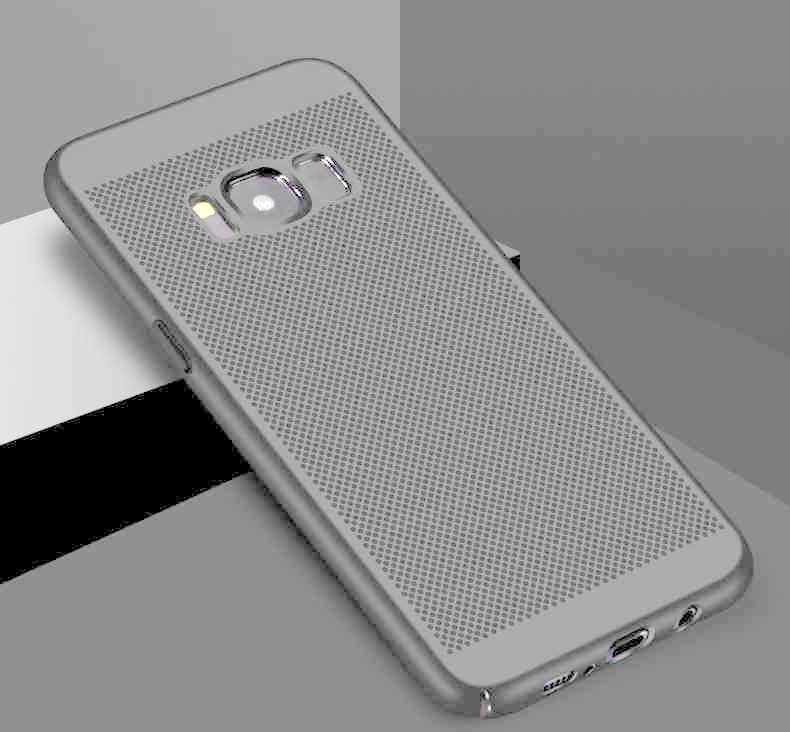 Galaxy S8 Kılıf Zore Delikli Rubber Kapak Gri