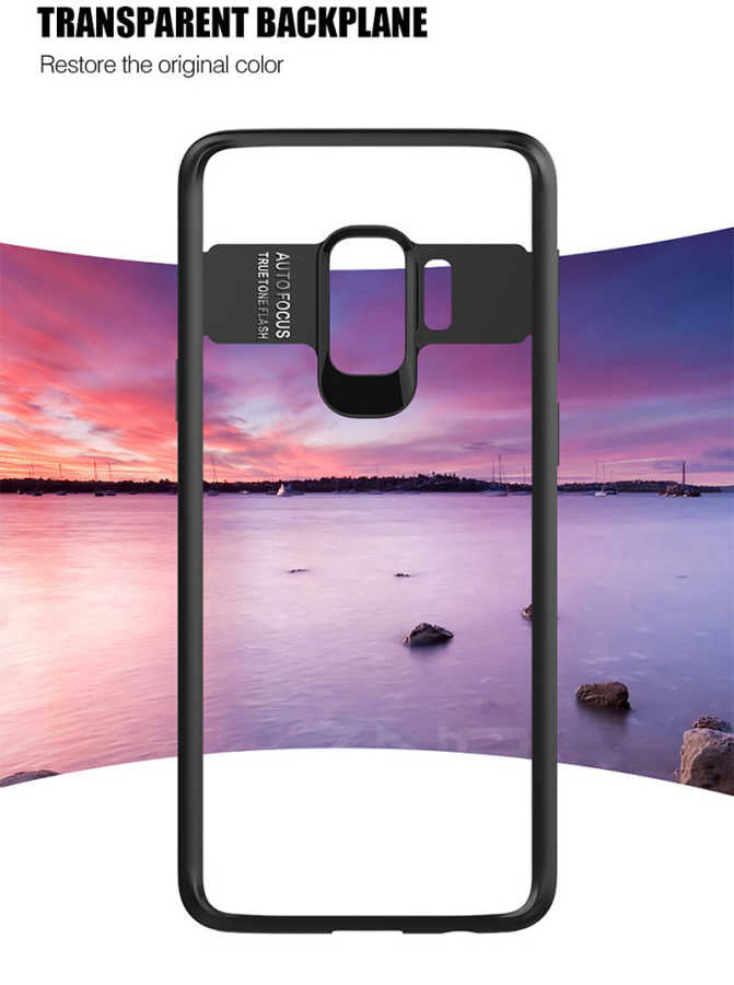 Galaxy S9 Kılıf Zore Buttom Kapak Siyah