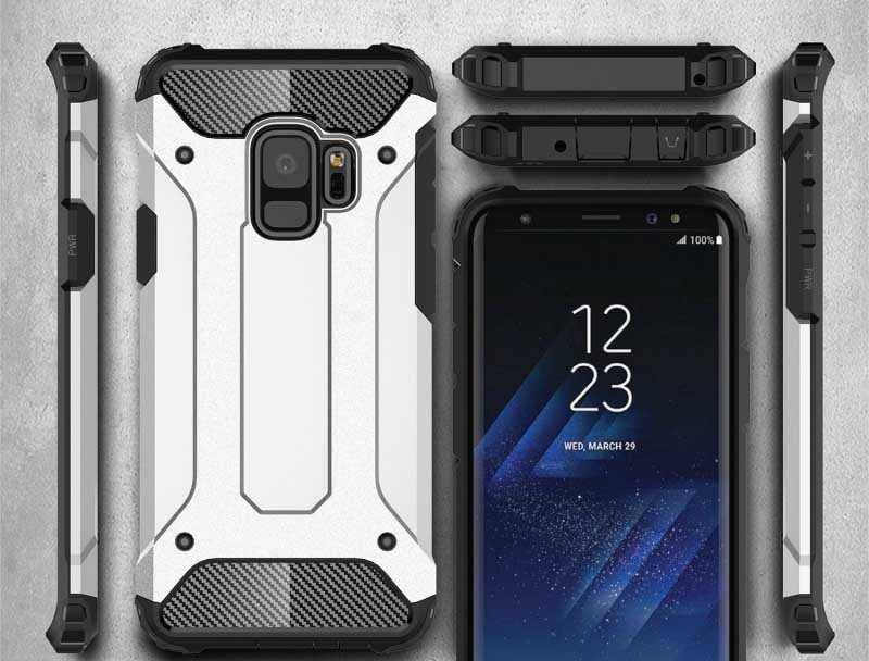 Galaxy S9 Kılıf Zore Crash Silikon Kapak Rose Gold