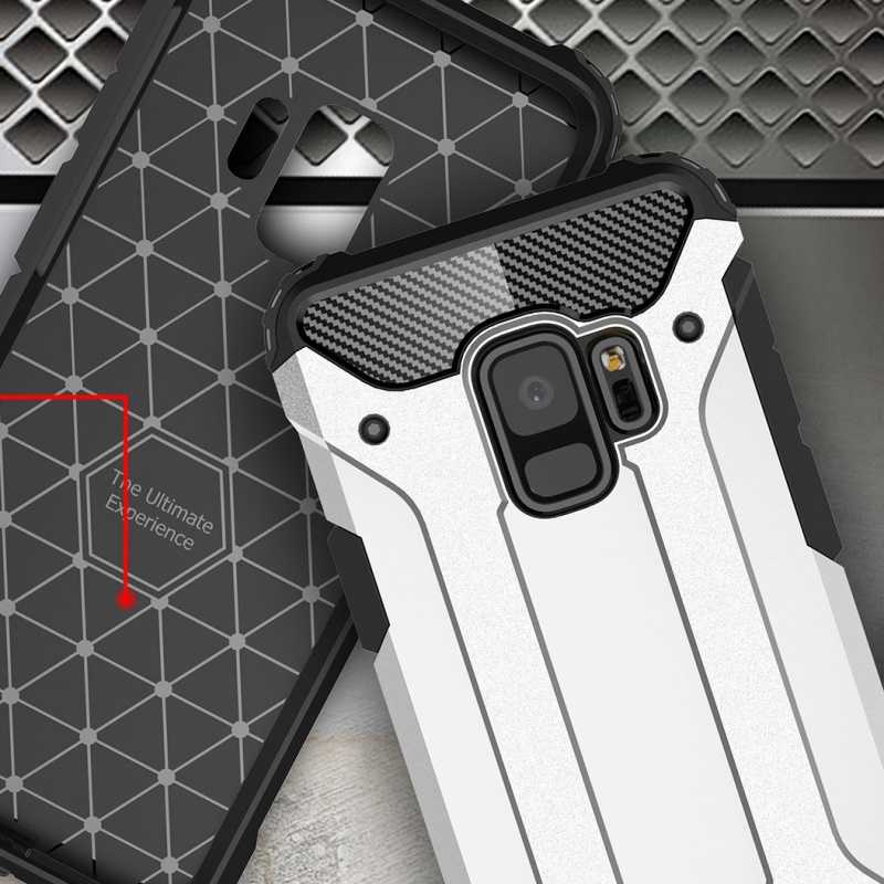 Galaxy S9 Kılıf Zore Crash Silikon Kapak Gold