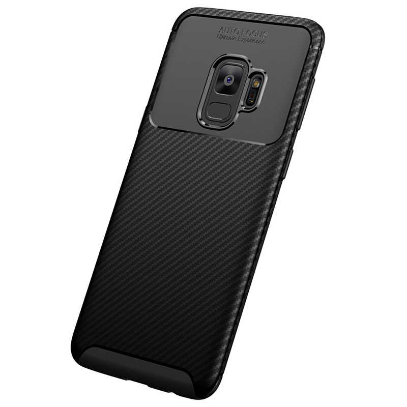 Galaxy S9 Kılıf Zore Negro Silikon Kapak Kahverengi