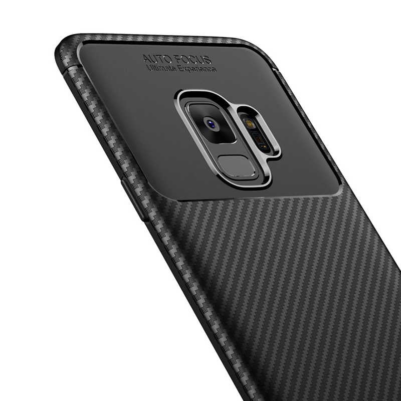 Galaxy S9 Kılıf Zore Negro Silikon Kapak Kahverengi