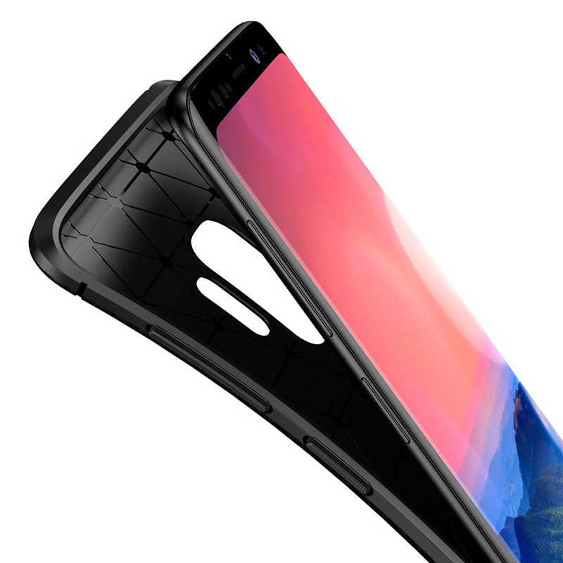 Galaxy S9 Kılıf Zore Negro Silikon Kapak Kahverengi