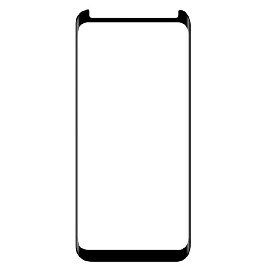 Galaxy S9 Plus Zore Full Yapışkanlı Cam Ekran Koruyucu Siyah