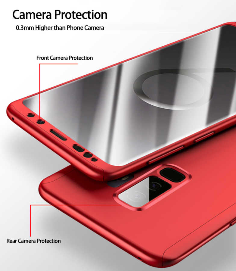 Galaxy S9 Plus Kılıf Zore 360 3 Parçalı Rubber Kapak Gri