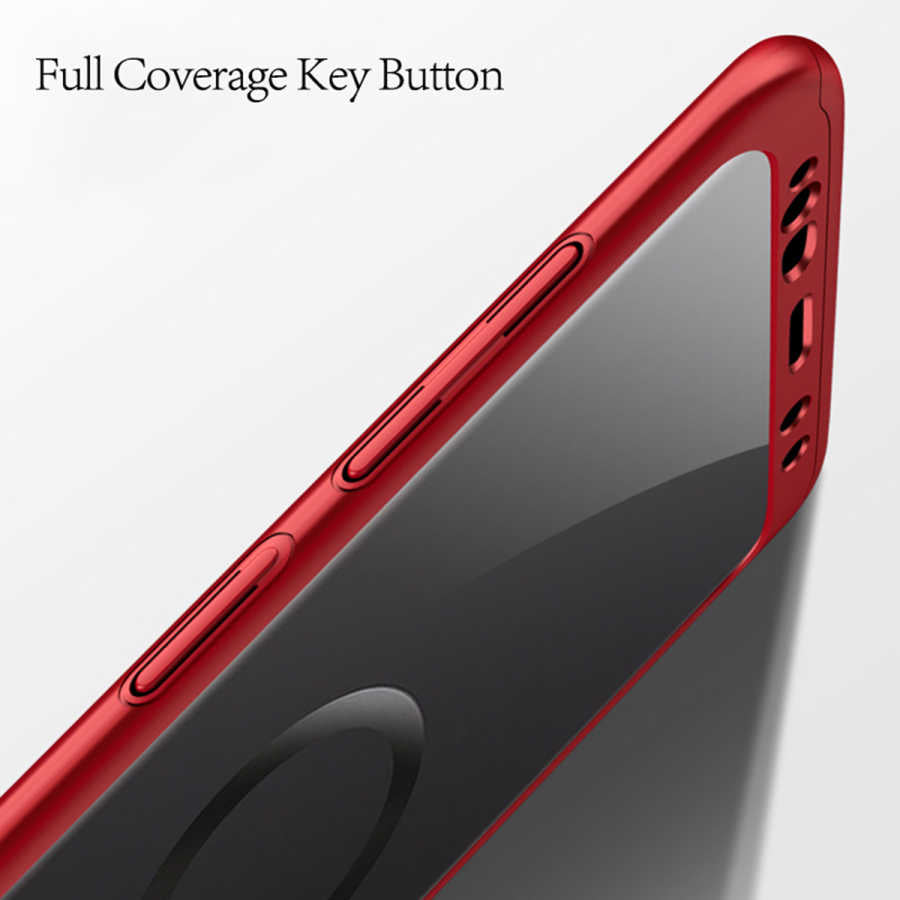 Galaxy S9 Plus Kılıf Zore 360 3 Parçalı Rubber Kapak Gri