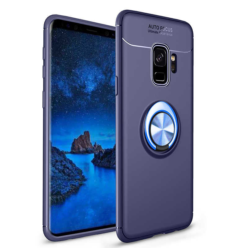 Galaxy S9 Kılıf Zore Ravel Silikon Kapak Mavi