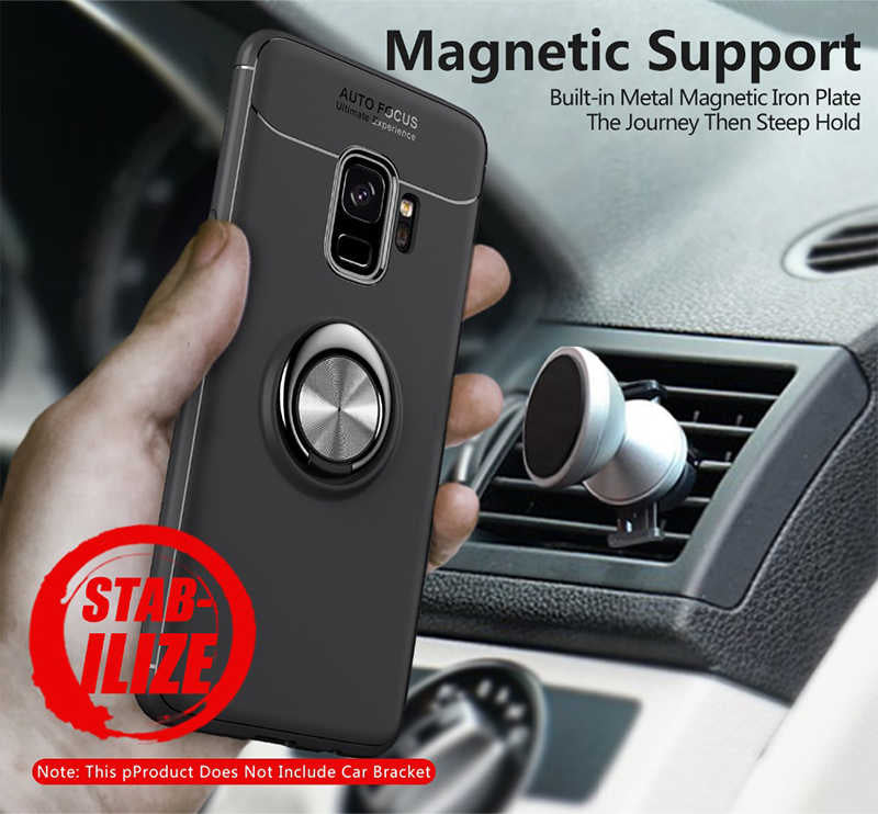 Galaxy S9 Kılıf Zore Ravel Silikon Kapak Siyah-Kırmızı