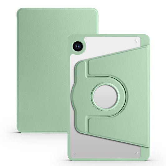 Galaxy Tab A9 Kılıf Zore Termik Kalem Bölmeli Dönebilen Standlı Kılıf Açık Yeşil