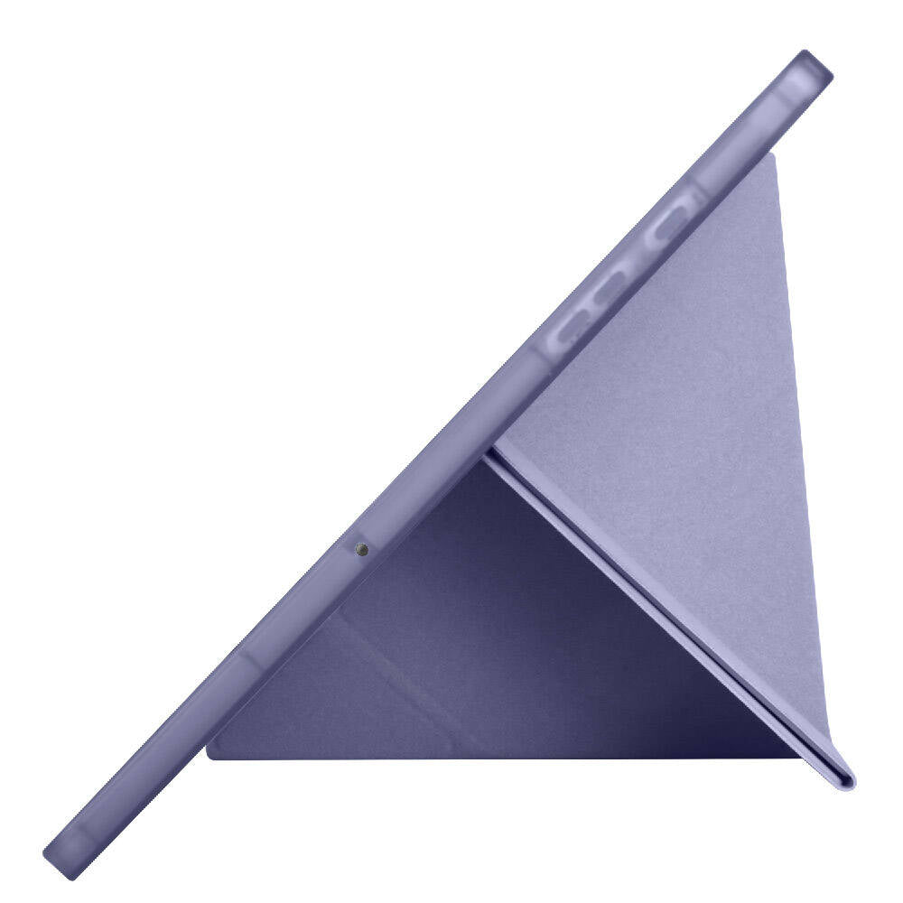 Galaxy Tab A9 Kılıf Zore Tri Folding Kalem Bölmeli Standlı Kılıf Siyah