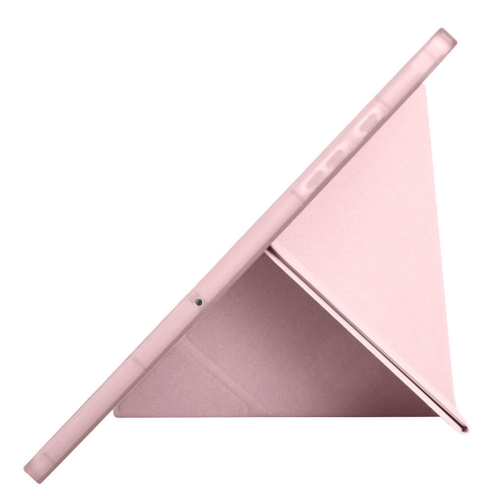 Galaxy Tab A9 Kılıf Zore Tri Folding Kalem Bölmeli Standlı Kılıf Mor