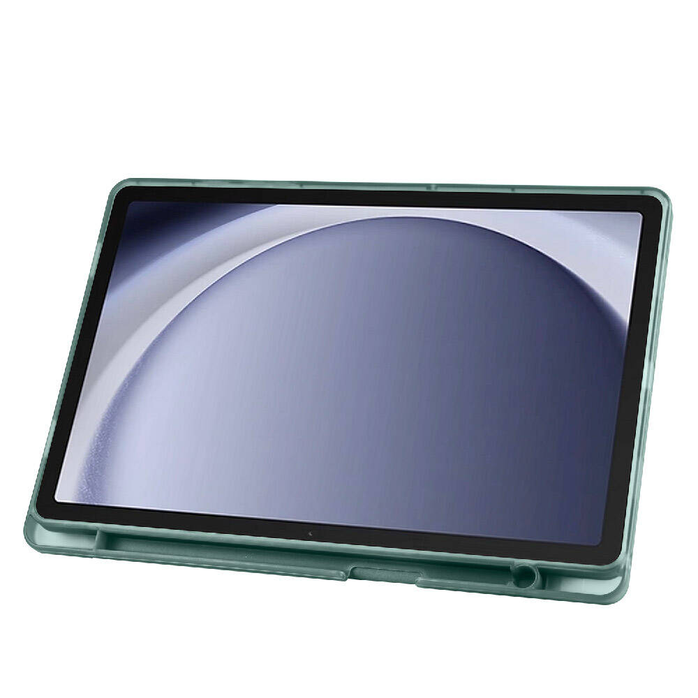 Galaxy Tab A9 Plus Kılıf Zore Tri Folding Kalem Bölmeli Standlı Kılıf Mor