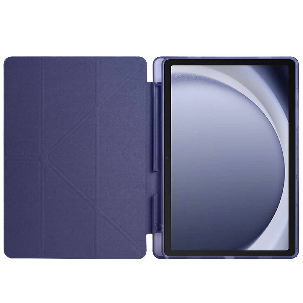 Galaxy Tab A9 Plus Kılıf Zore Tri Folding Kalem Bölmeli Standlı Kılıf Açık Yeşil