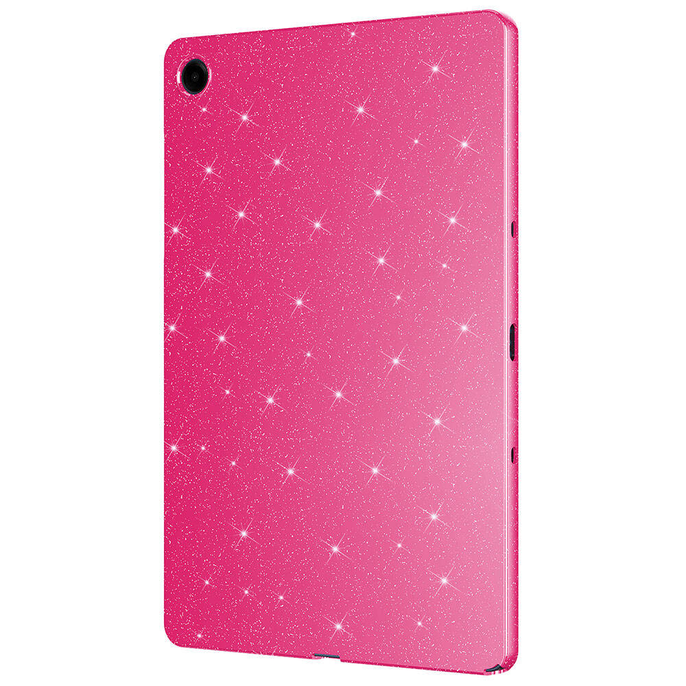 Galaxy Tab A9 Plus Simli Parlak Görünümlü Zore Tablet Koton Kılıf Pembe