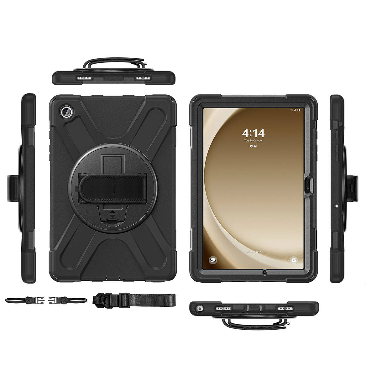 Galaxy Tab A9 Plus Zore Defender Tablet Silikon Siyah