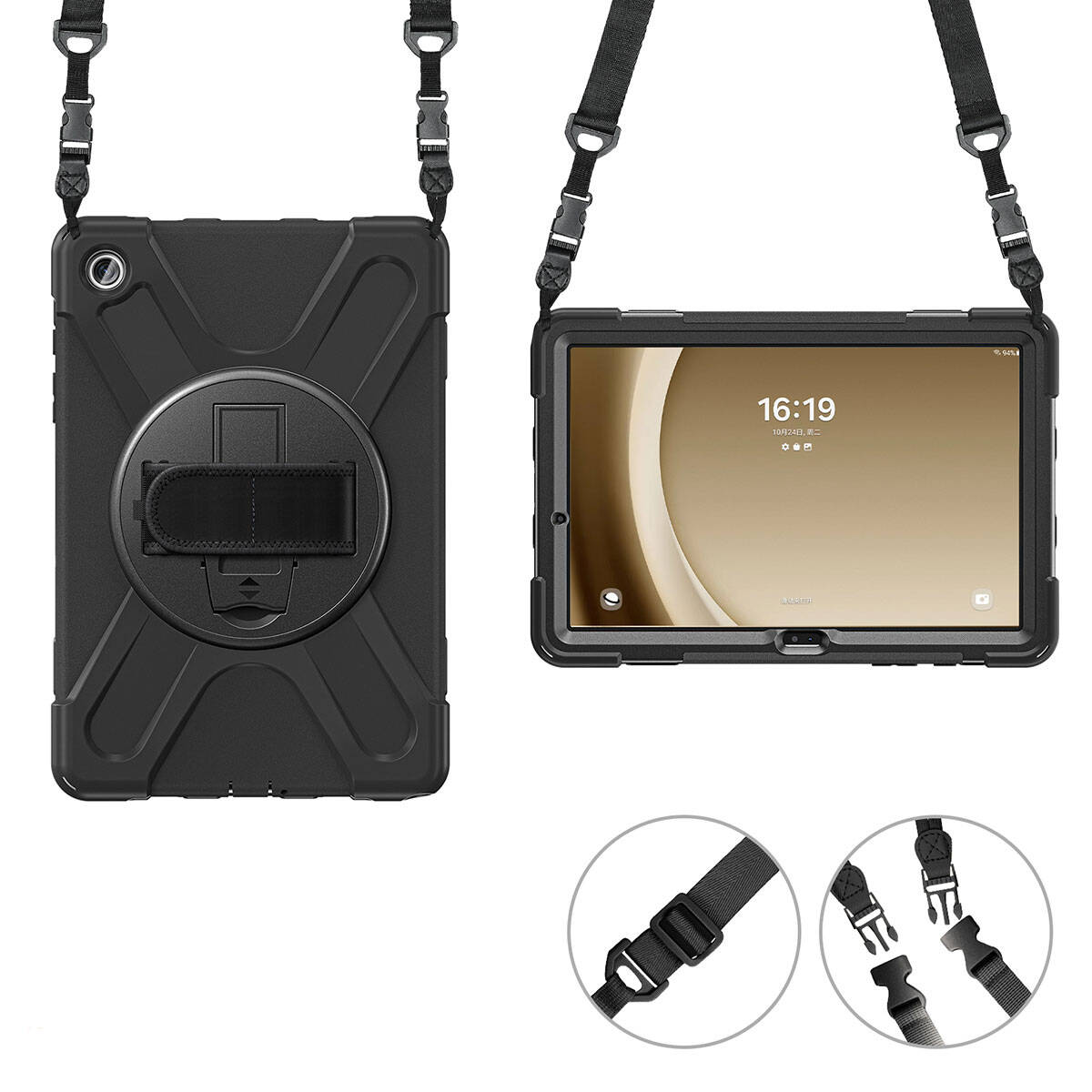 Galaxy Tab A9 Plus Zore Defender Tablet Silikon Siyah