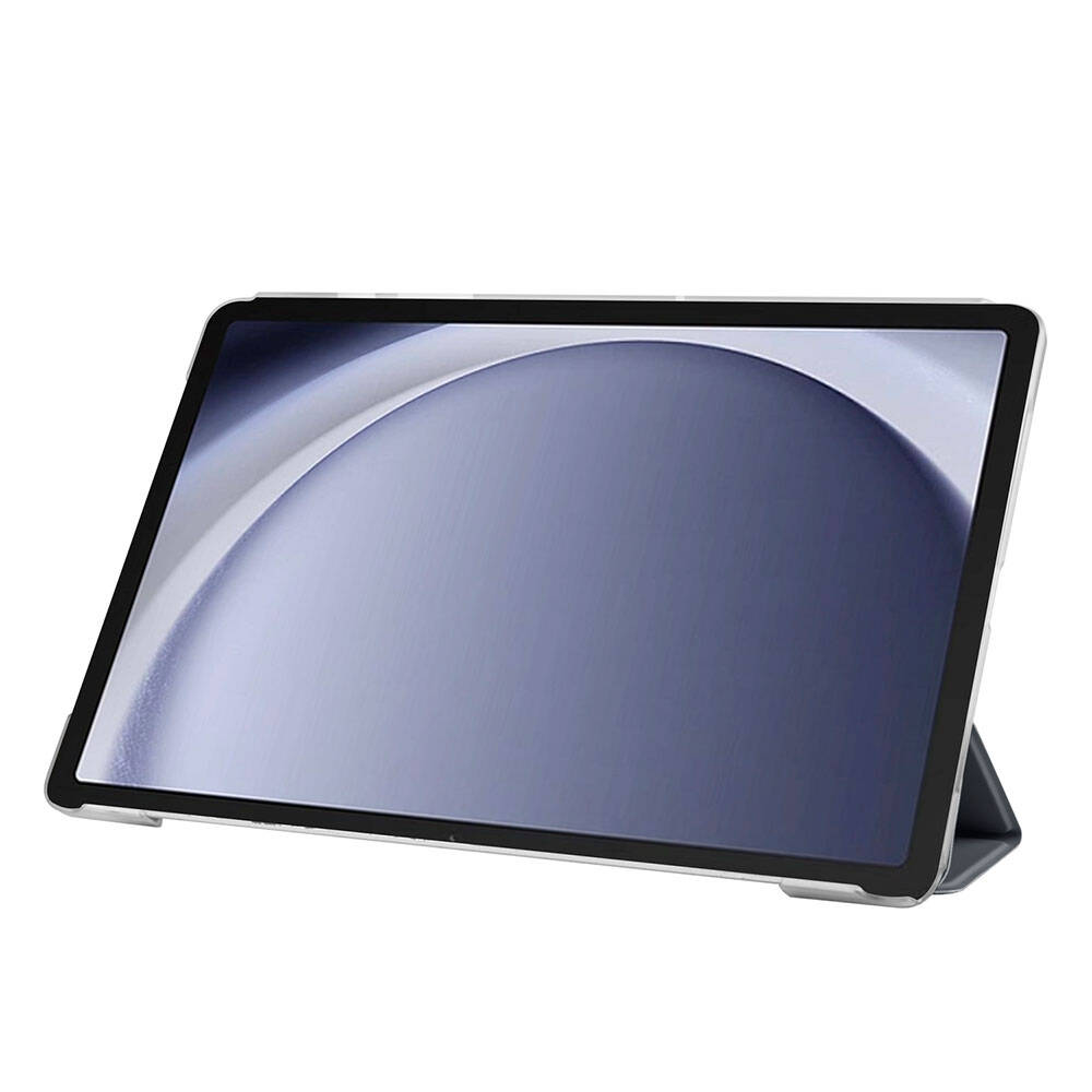Galaxy Tab A9 Plus Zore Smart Cover Standlı 1-1 Kılıf Pembe Koyu