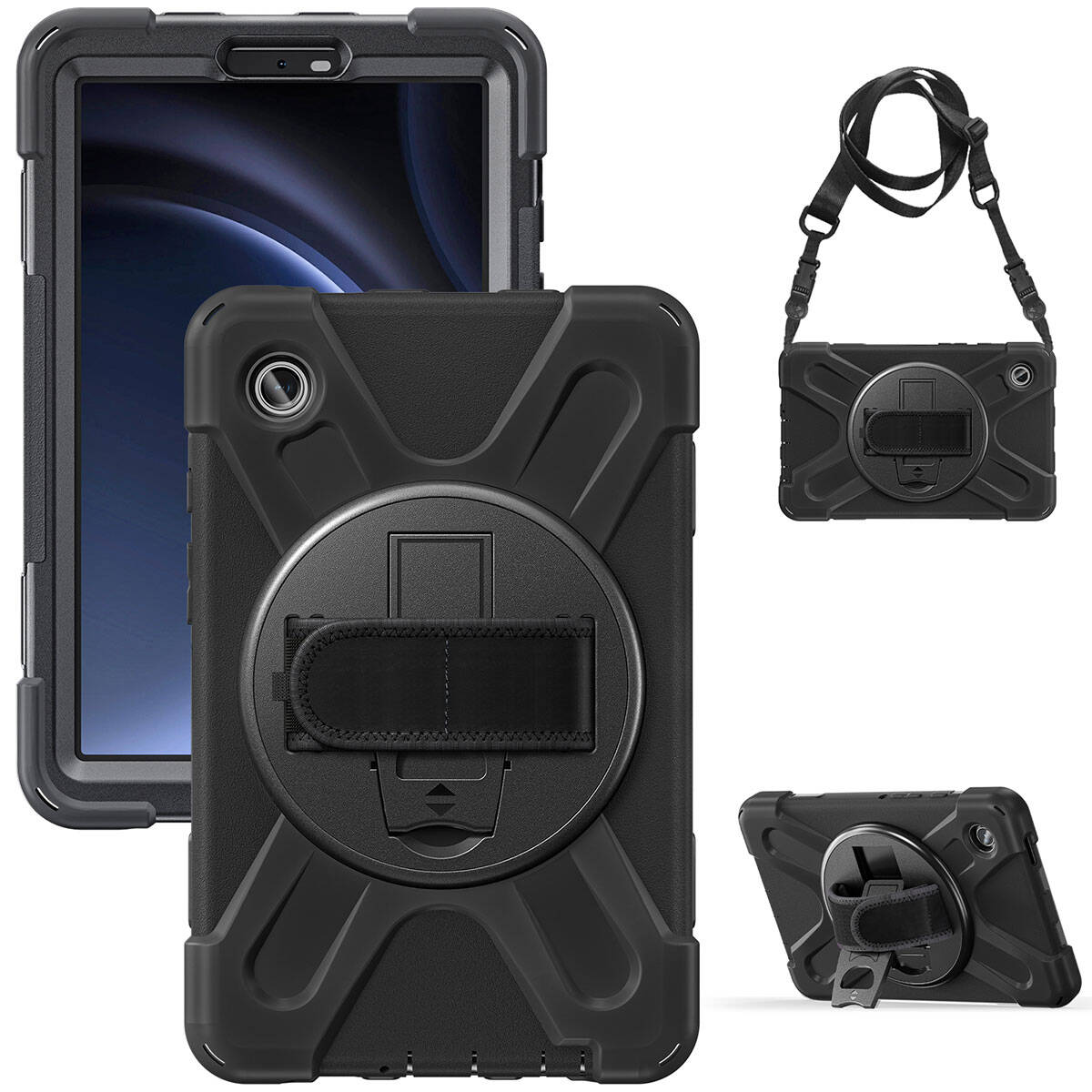 Galaxy Tab A9 Zore Defender Tablet Silikon Siyah
