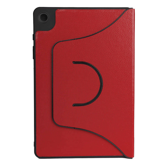 Galaxy Tab A9 Zore Fest Dönebilen Standlı Kılıf Kırmızı