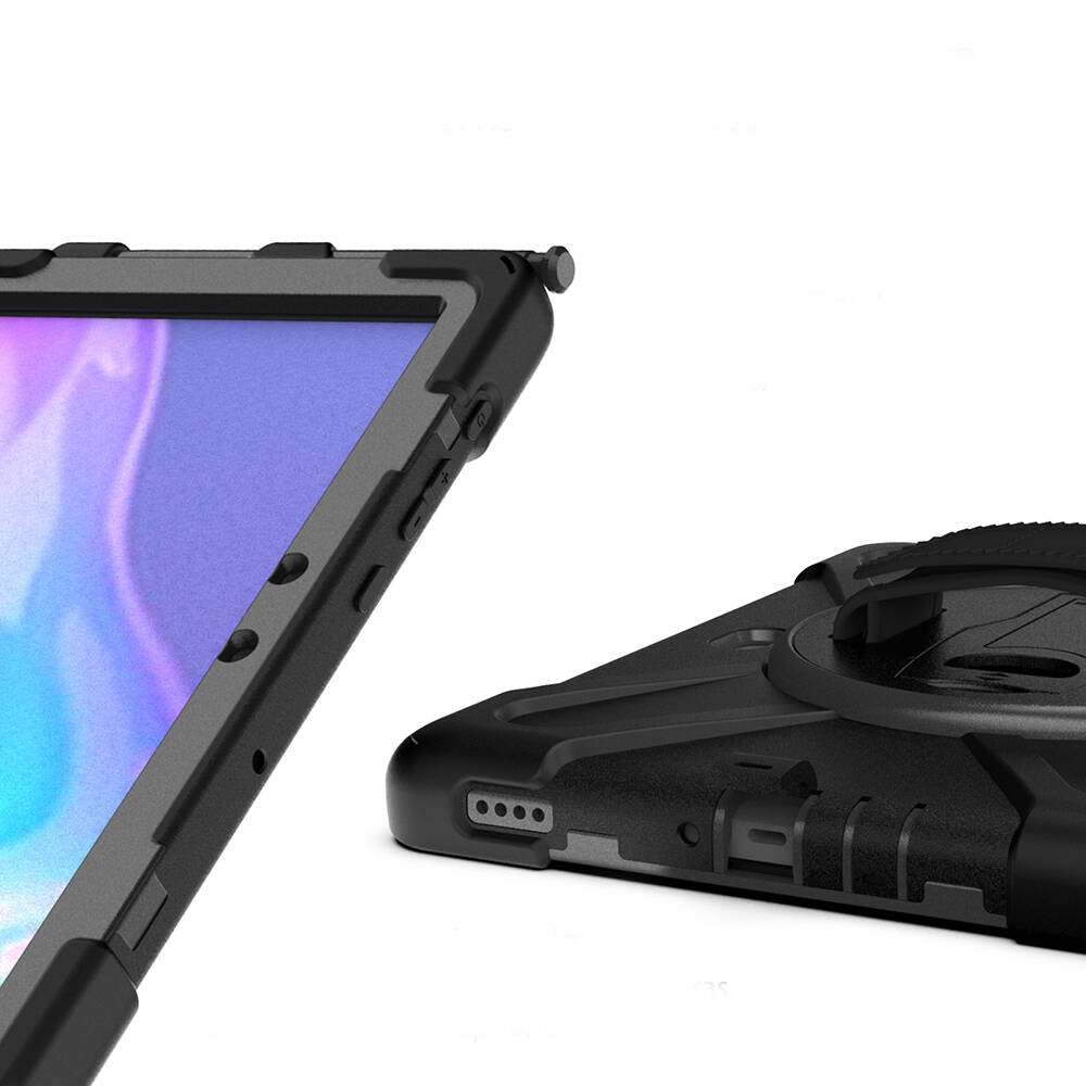 Galaxy Tab Active Pro 10.1 T540 Zore Defender Tablet Silikon Siyah