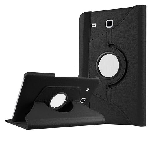 Galaxy Tab E T560 9.6 Zore Dönebilen Standlı Kılıf Siyah
