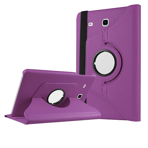 Galaxy Tab E T560 9.6 Zore Dönebilen Standlı Kılıf Mor
