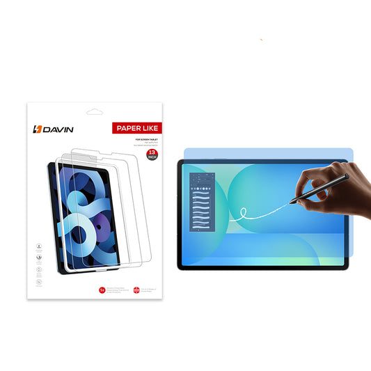 Galaxy Tab S10 FE Plus Kağıt Hisli Mat Davin Paper Like Tablet Ekran Koruyucu Şeffaf
