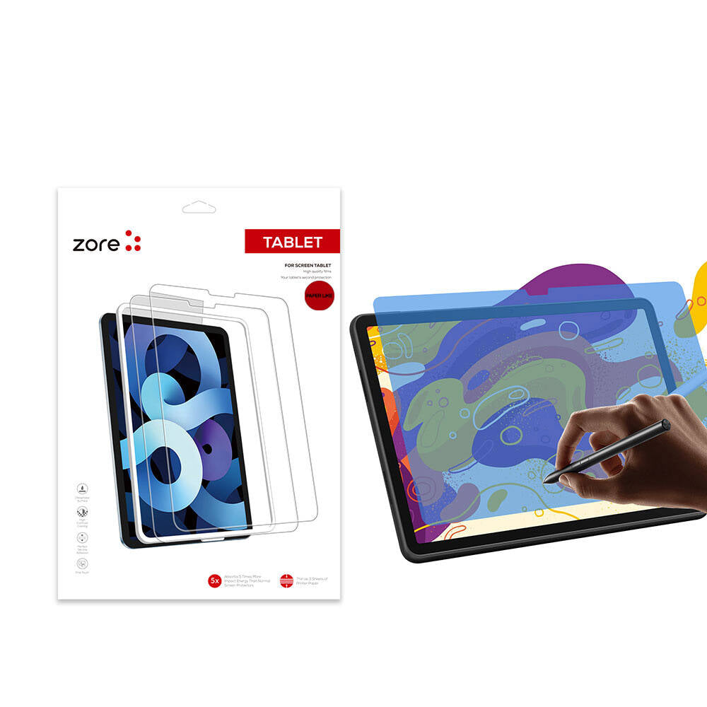 Galaxy Tab S10 Plus Kağıt Hisli Mat Zore Paper-Like Ekran Koruyucu Renksiz