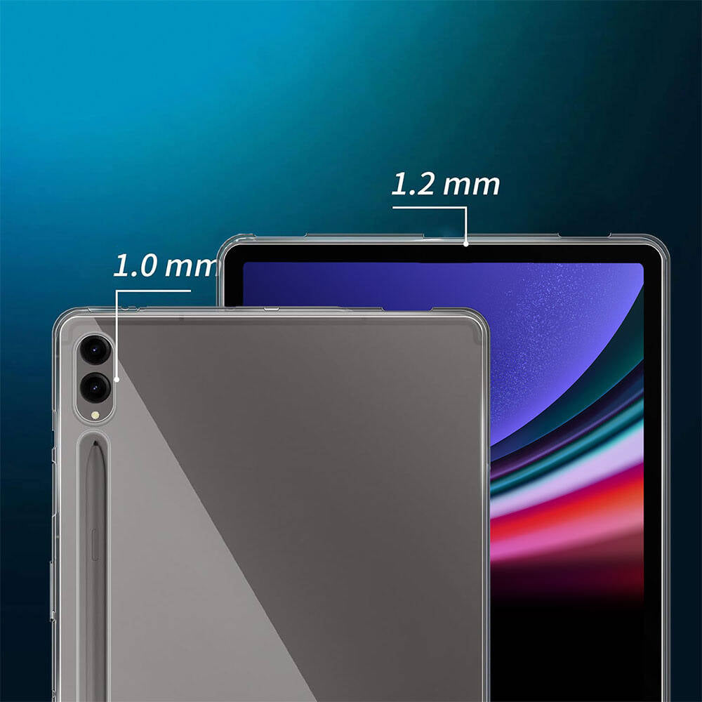 Galaxy Tab S10 Plus Kılıf Zore Tablet Süper Silikon Kapak Renksiz