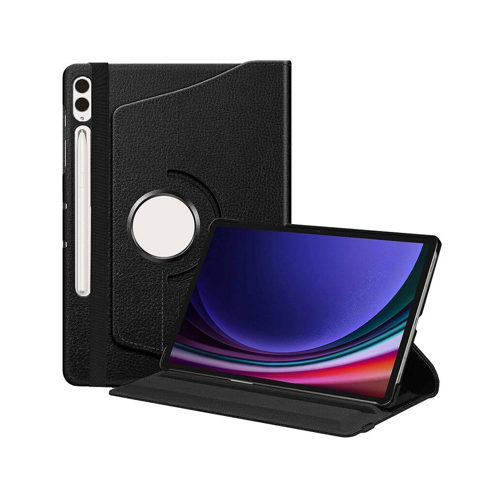 Galaxy Tab S10 Plus Zore Dönebilen Standlı Kılıf Lacivert